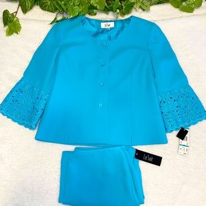 LeSuit 2pc Blazer Skirt Set